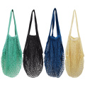 Hot Selling Colorful Supermarket Black Mesh Net Shopping Bag Made in 100% Cotton